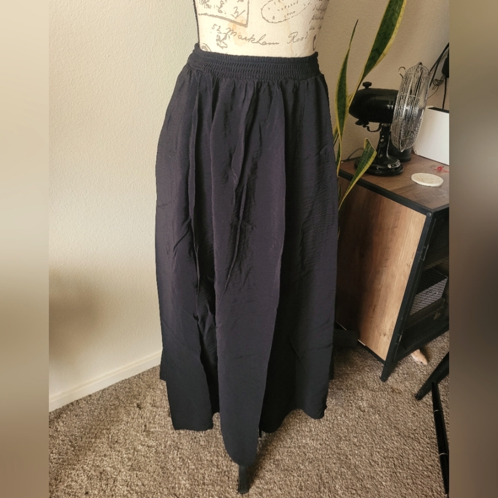 Torrid Black Maxi Skirt with Elastic Waist